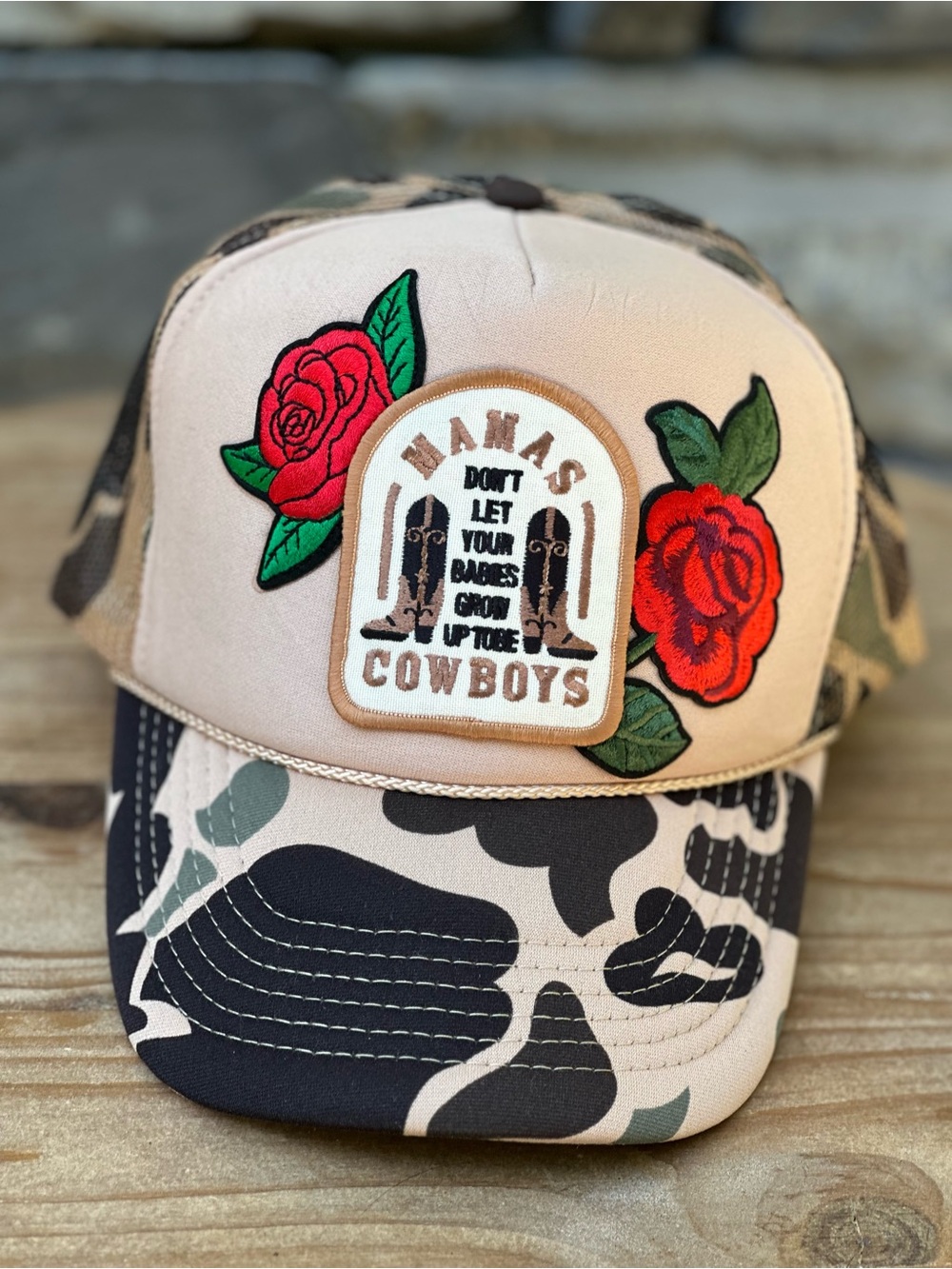 NEW Custom Trucker Hat Camo